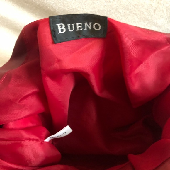 Bueno shoulder bag, faux snake skin, burgundy flower, leaves prints - Picture 6 of 13